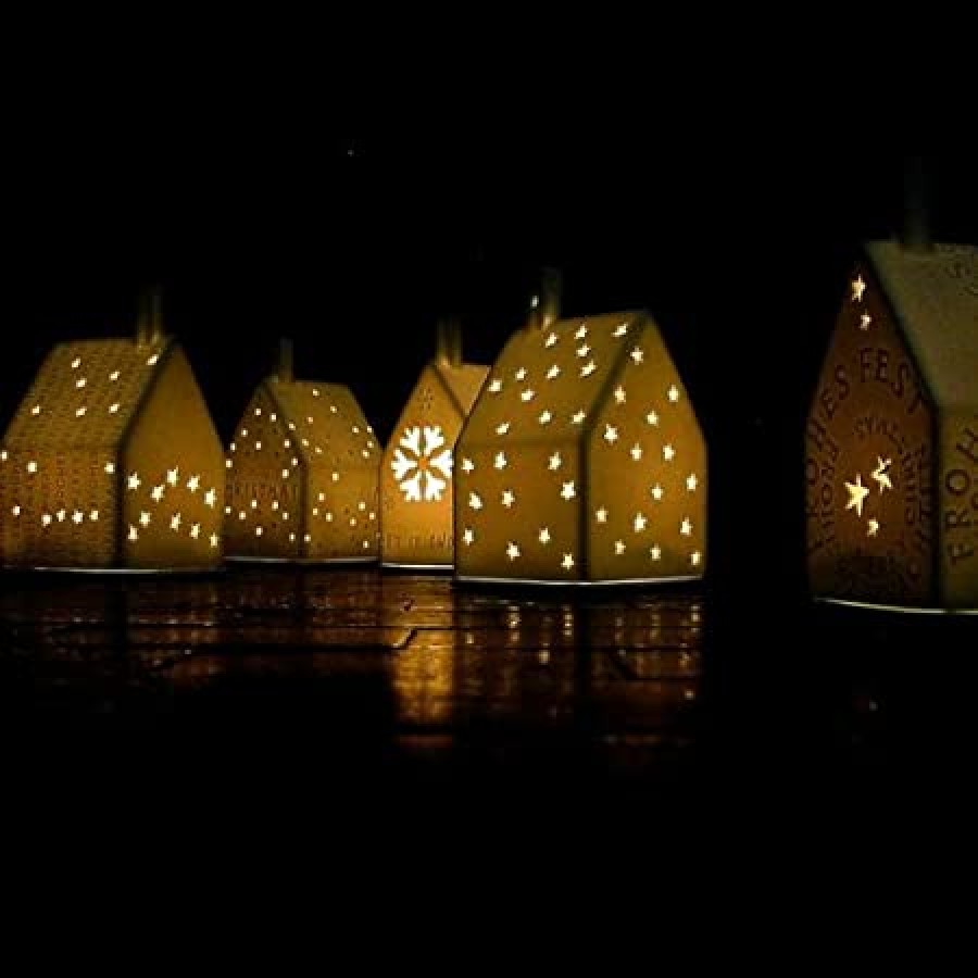 Подсвечник Xmas light house Stars 10 см